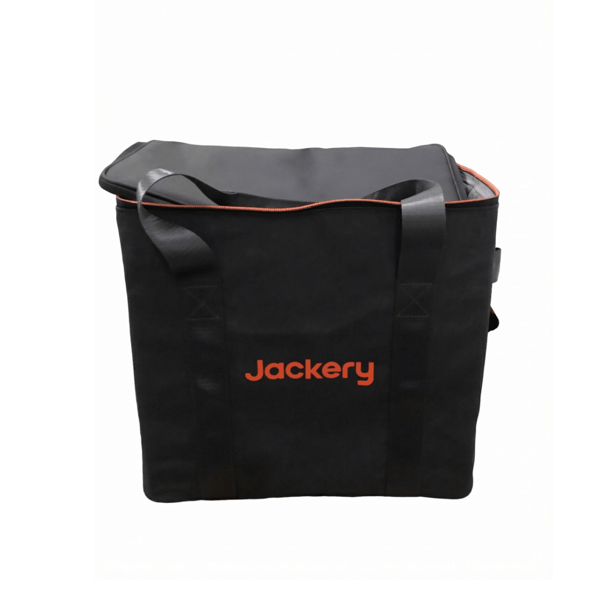 Jackery upgraded large carrying case for handbags, black nylon exterior with zipper closure and handle for easy transport.