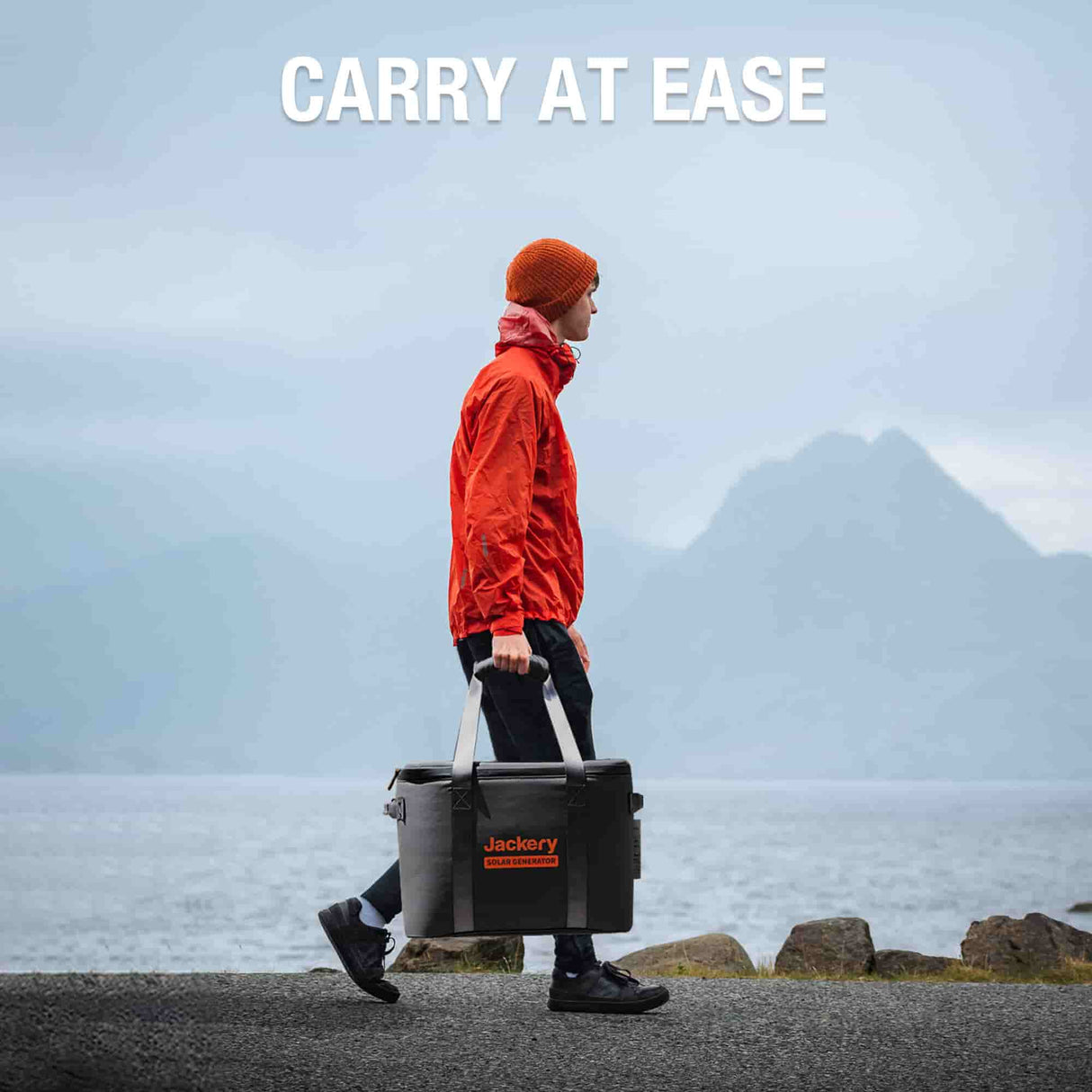 Jackery Upgraded Carrying Case (M) for handbags, featuring durable material and compact design for easy storage and transport.