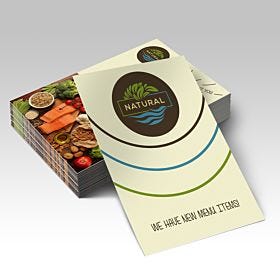 Natural Announcement Cards printed by AKD Ink