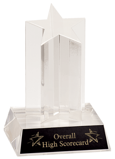 GOLD SINGLE STAR COLUMN ACRYLIC-AKD Ink