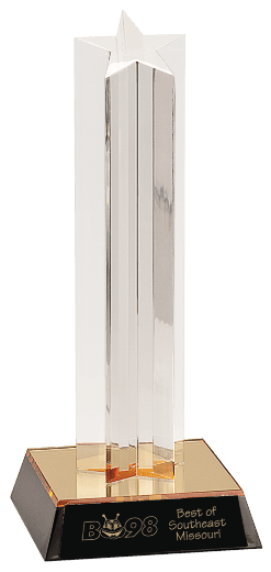 GOLD SINGLE STAR COLUMN ACRYLIC-AKD Ink