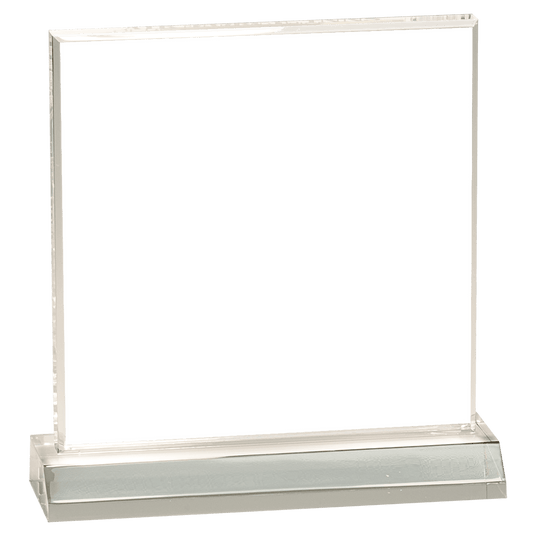 CLEAR ACRYLIC SQUARE W/CLEAR BASE-AKD Ink