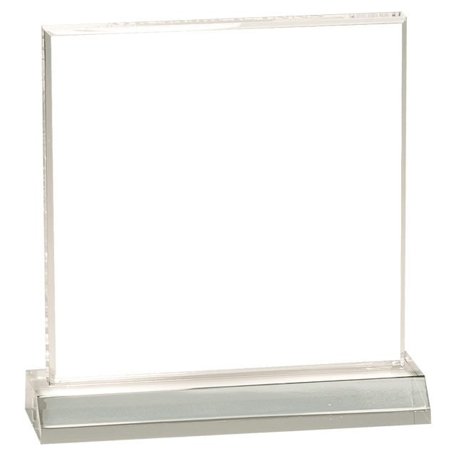 CLEAR ACRYLIC SQUARE W/CLEAR BASE-AKD Ink