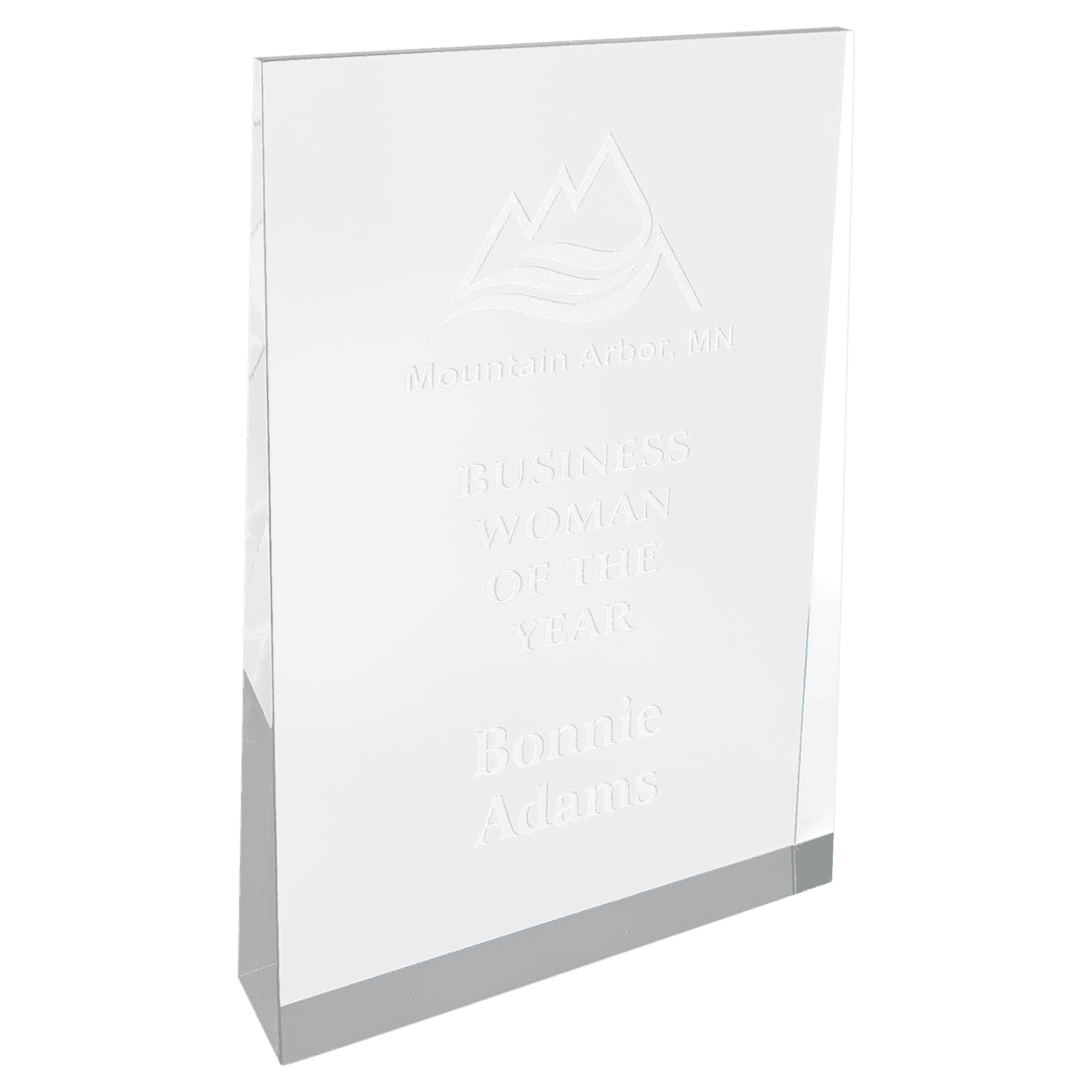 Small Clear Acrylic Wedge-AKD Ink