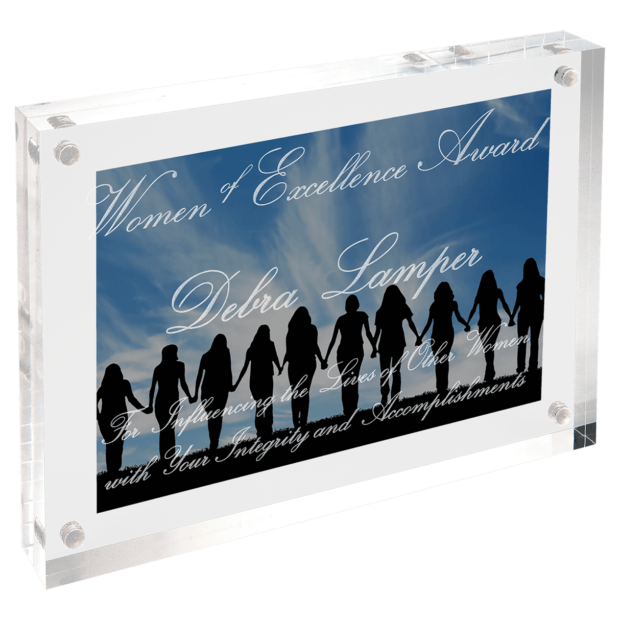 Small Clear Magnetic Acrylic-AKD Ink