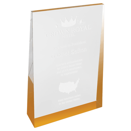 Small Gold Acrylic Wedge-AKD Ink