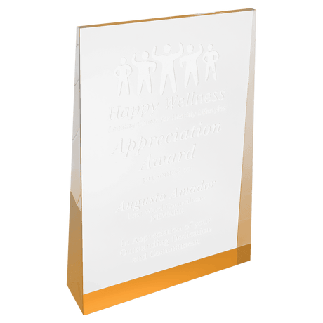 Small Gold Acrylic Wedge-AKD Ink