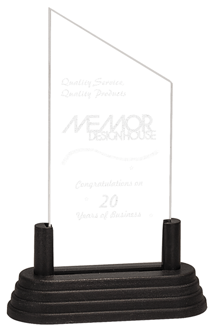 CLEAR PEAK ACRYLIC W/BLACK BASE-AKD Ink