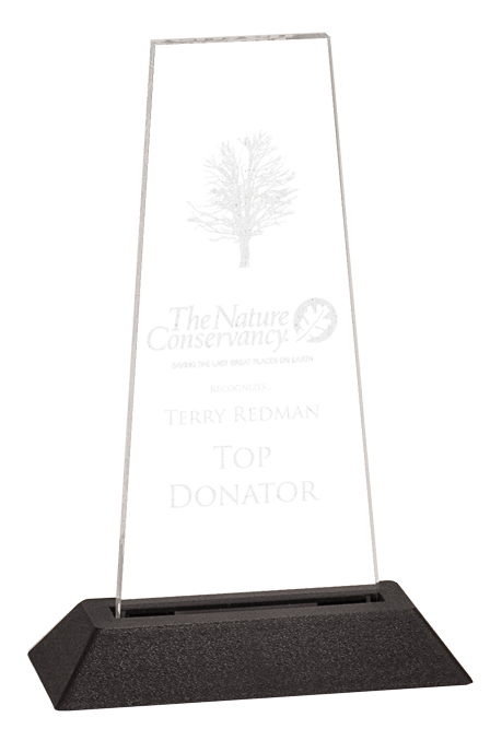 CLEAR PRISM ACRYLIC W/BLACK BASE-AKD Ink