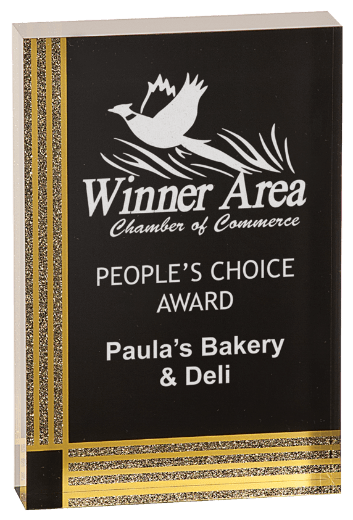 BLACK DIAMONDS RECTANGLE ACRYLIC-AKD Ink