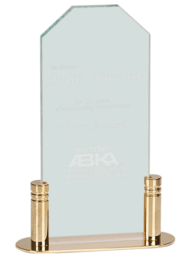 JADE CLIP CORNER ACRYLIC W/BRASS BASE-AKD Ink