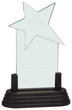 JADE STAR ACRYLIC W/BLACK BASE-AKD Ink