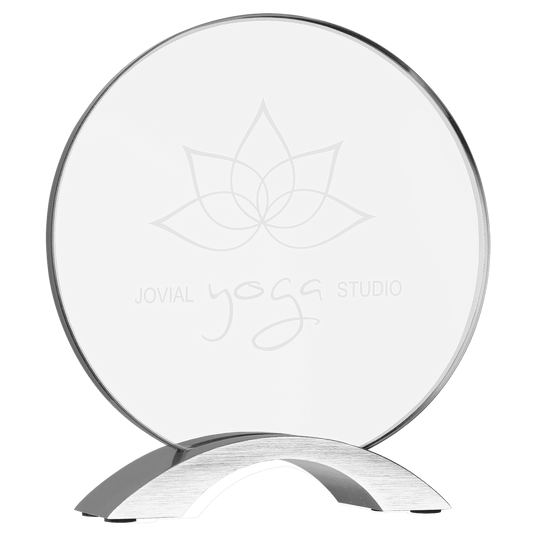 Round Cosmic Acrylic with Silver Base-AKD Ink