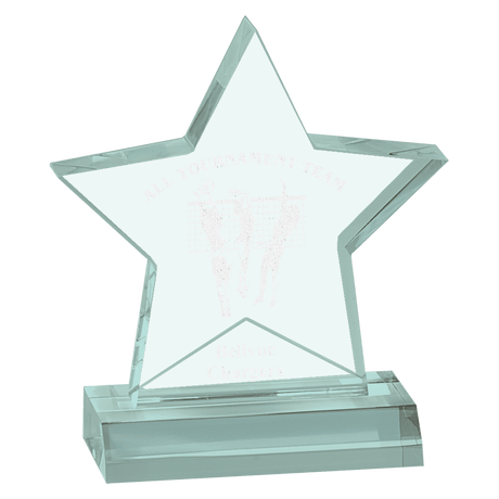 Jade Star Acrylic Award with Base-AKD Ink