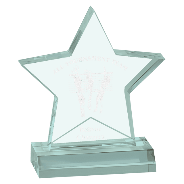 Jade Star Acrylic Award with Base-AKD Ink