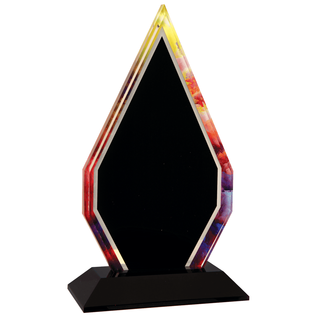 Premier Acrylic Diamond Watercolor Paint with black base, showcasing vibrant, shimmering diamond-like acrylic pigments on a black background.