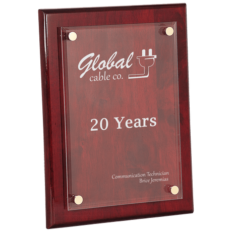 ROSEWOOD PIANO FINISH FLOATING ACRYLIC-AKD Ink