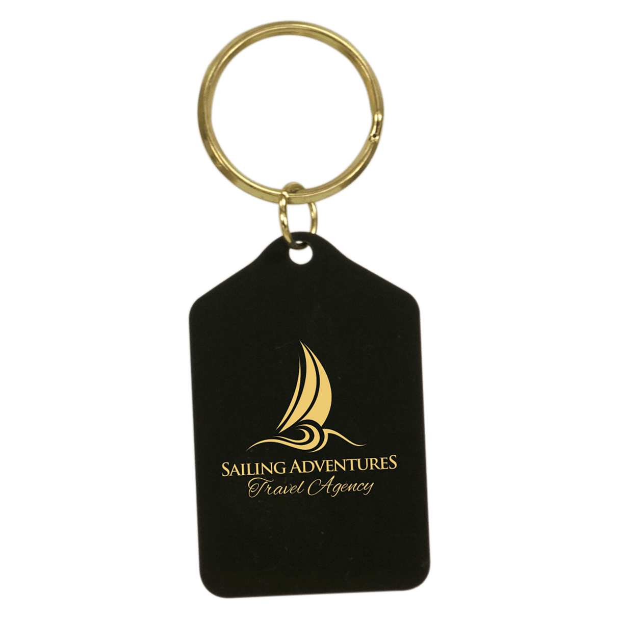 Black Brass Tablet Keychain-AKD Ink