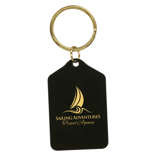 Black Brass Tablet Keychain-AKD Ink