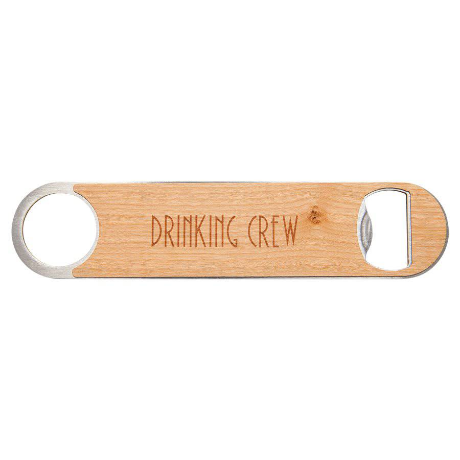 1.5" x 7" Personalized Wood Veneer Bottle Opener - Stylish and Practical Bar Tool-AKD Ink