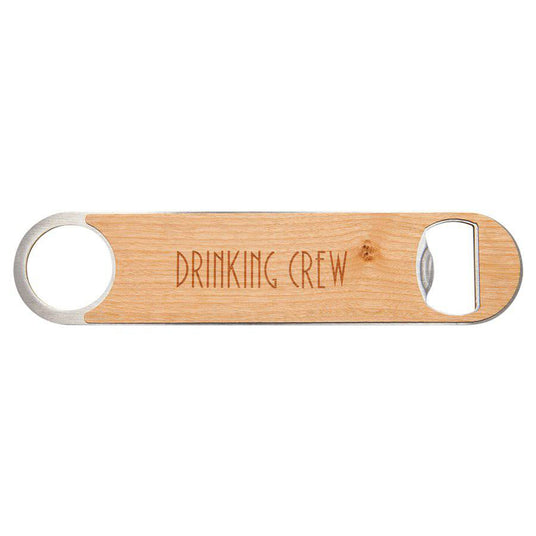 1.5" x 7" Personalized Wood Veneer Bottle Opener - Stylish and Practical Bar Tool-AKD Ink