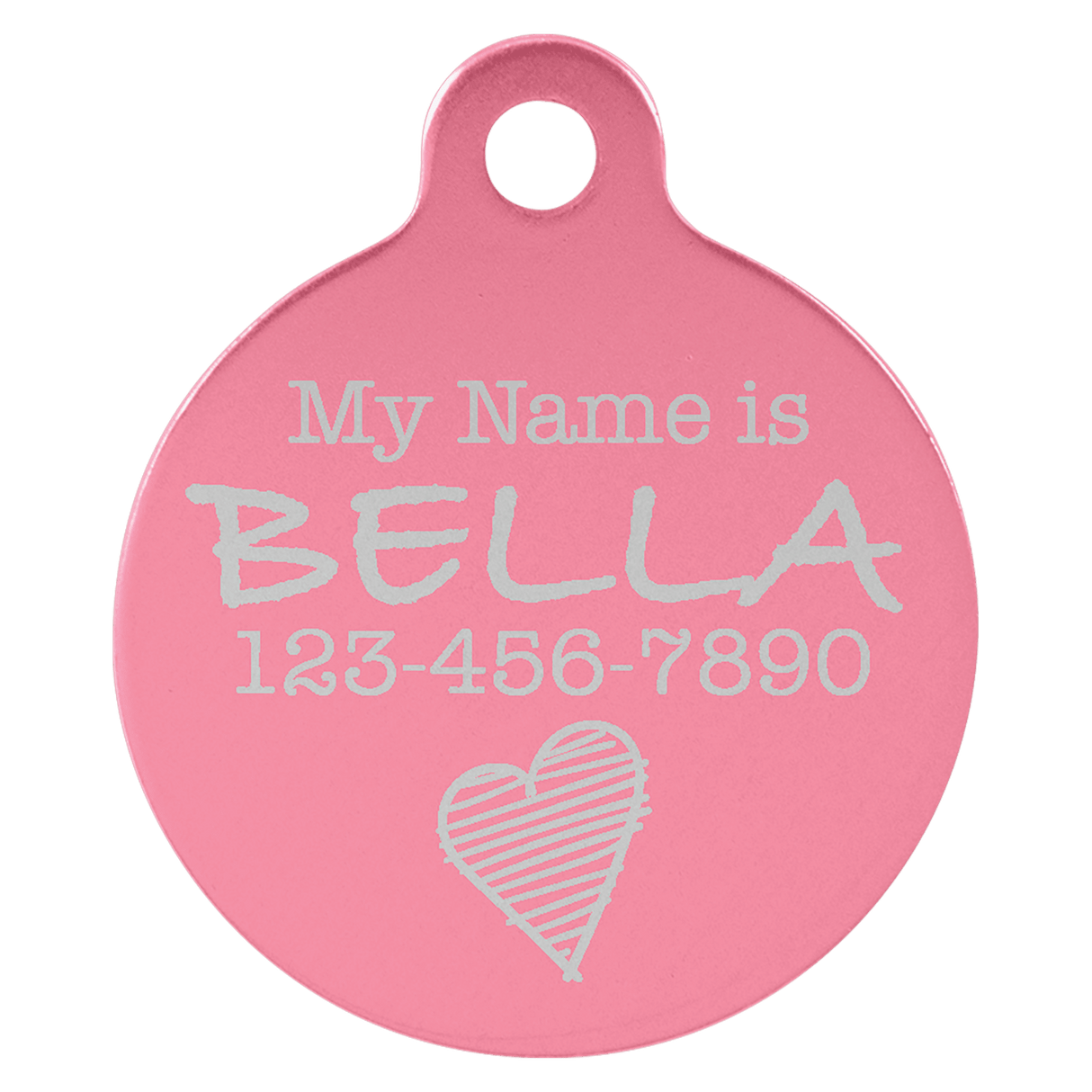 Round Pet Tag-AKD Ink