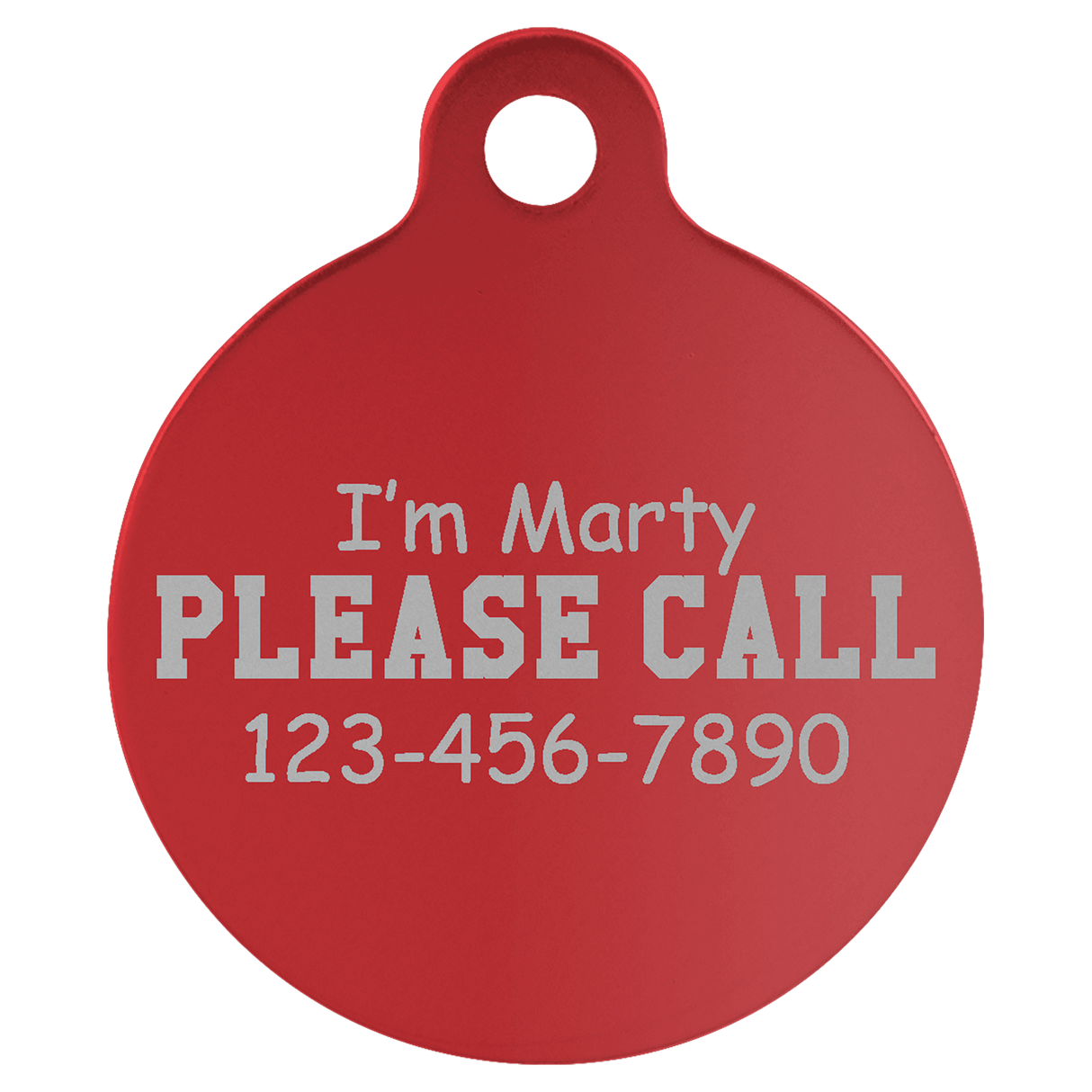 Round Pet Tag-AKD Ink