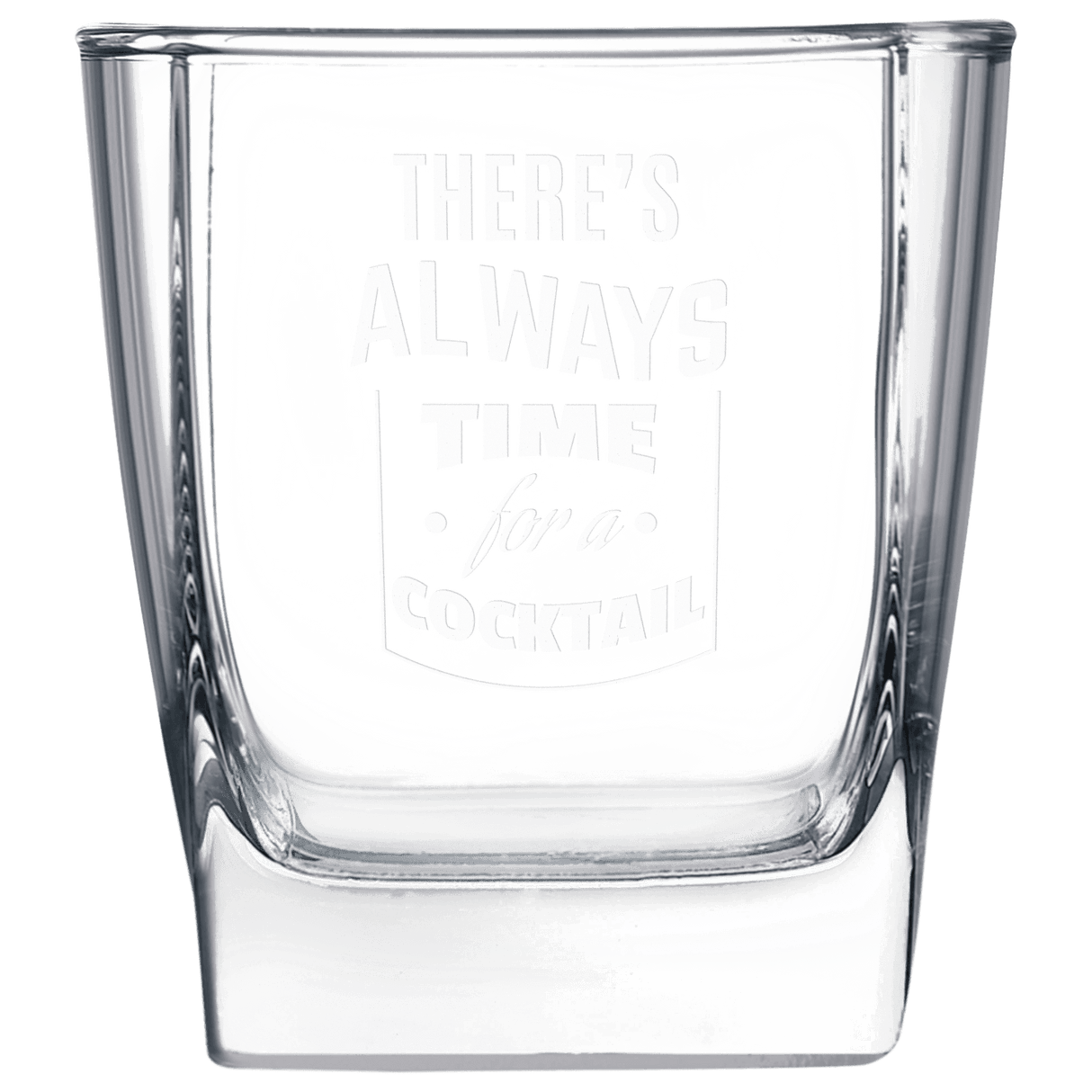 Square On the Rocks Glass-AKD Ink