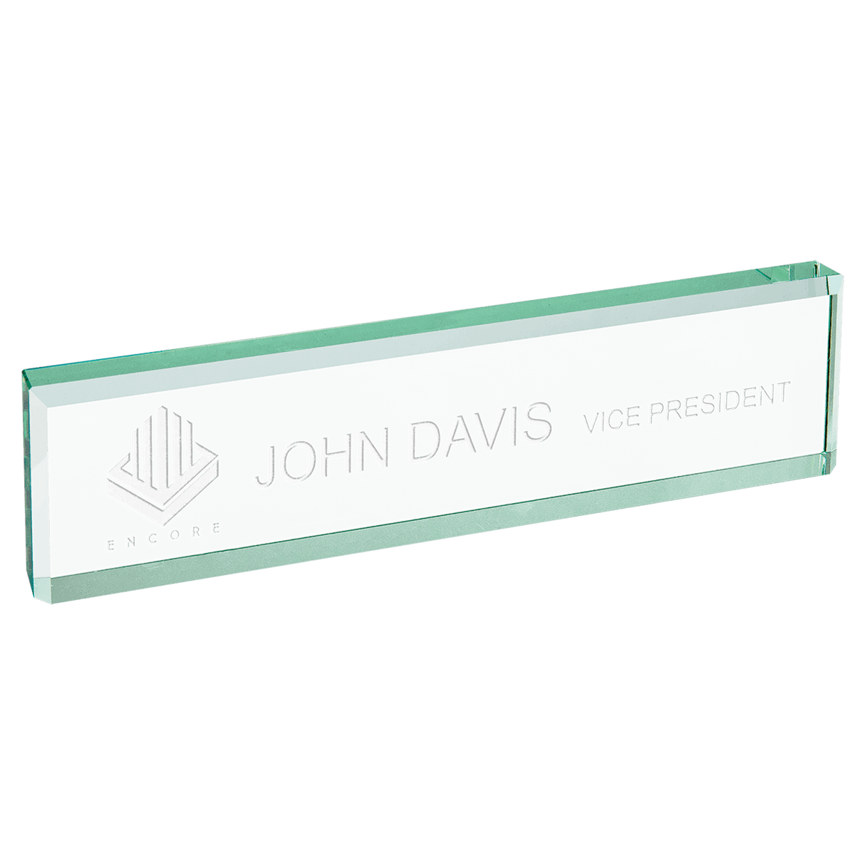 Jade Glass Desk Wedge-AKD Ink