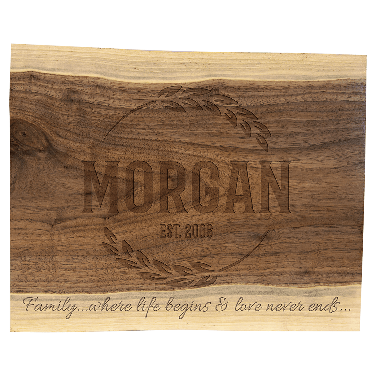 Natural Black Walnut Cutting and Charcuterie Board-AKD Ink