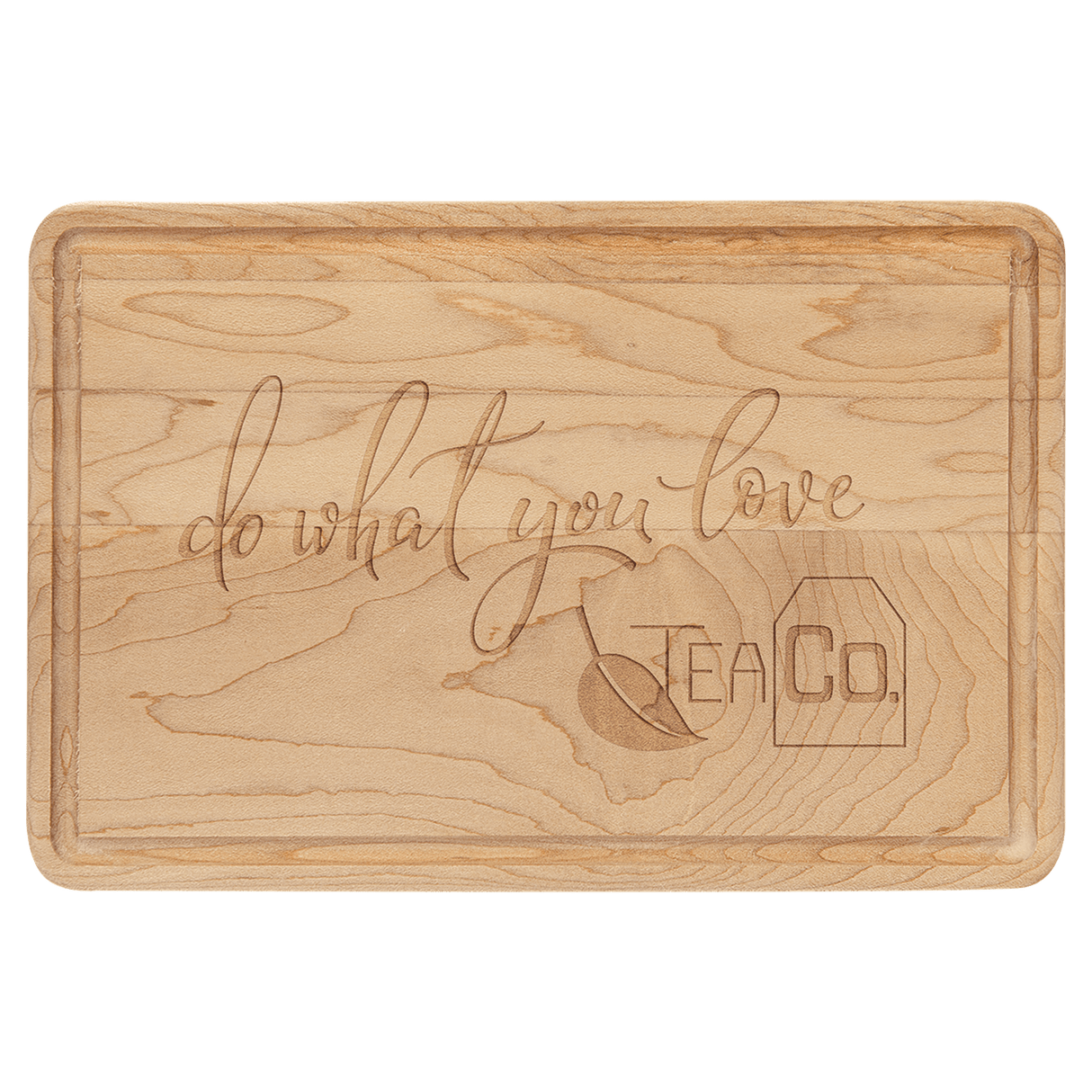 Maple Cutting Board with Drip Ring-AKD Ink