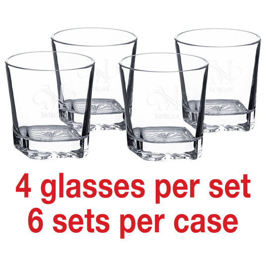 Square Rocks Glasses in Gift Box-AKD Ink