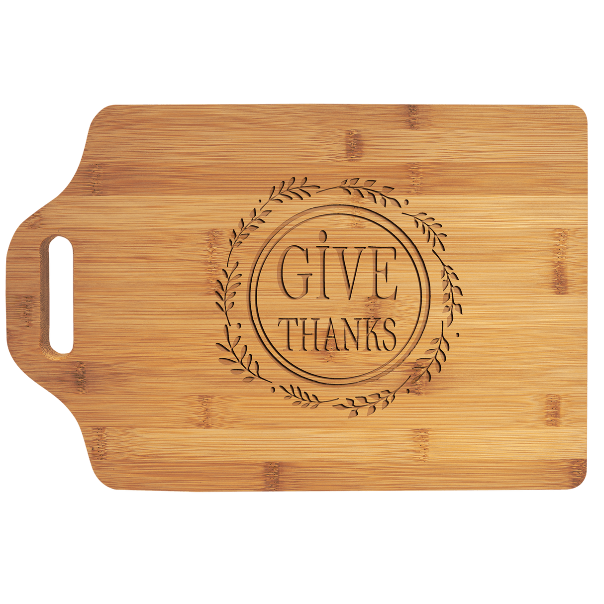 Bamboo Cutting Board with Handle-AKD Ink