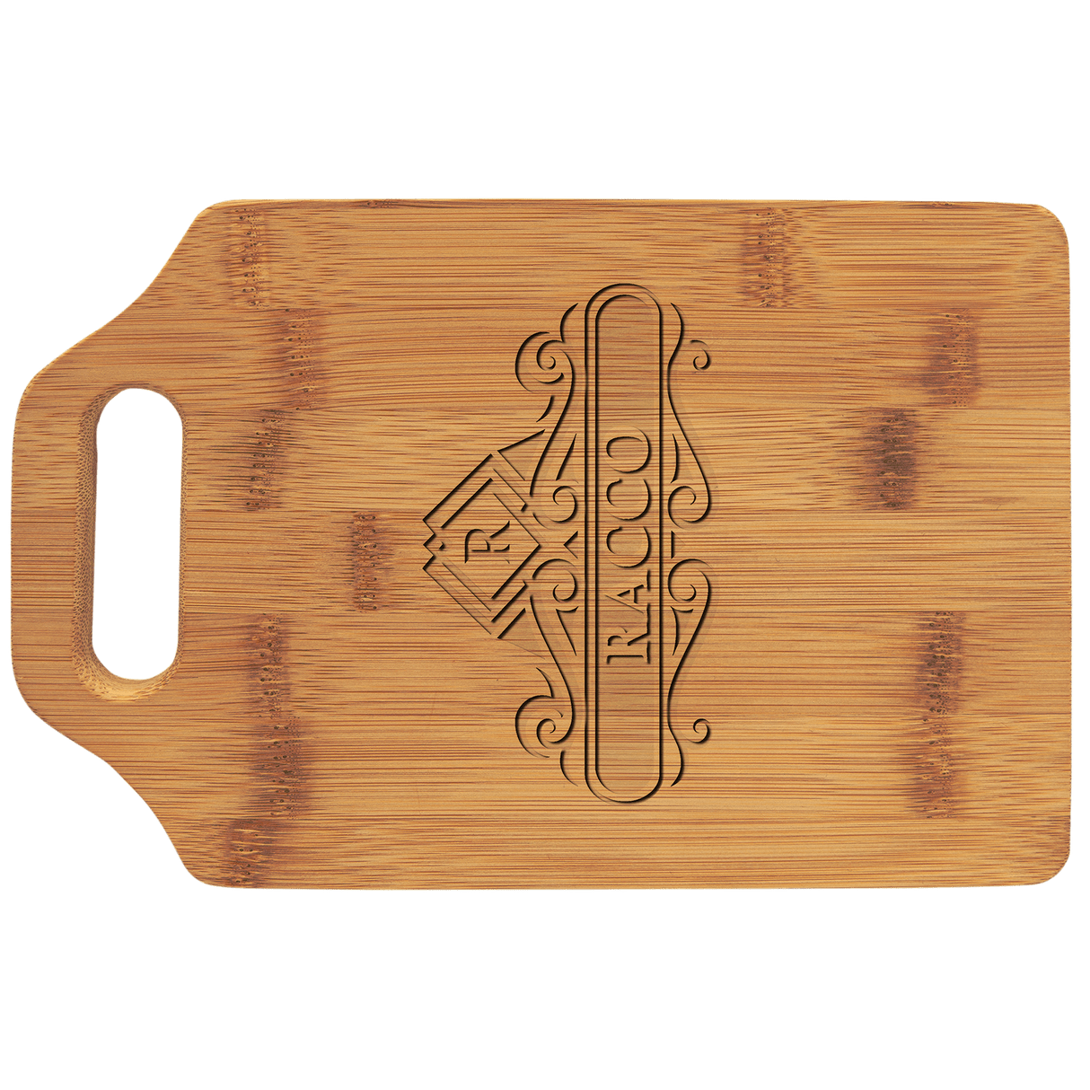 Bamboo Cutting Board with Handle-AKD Ink
