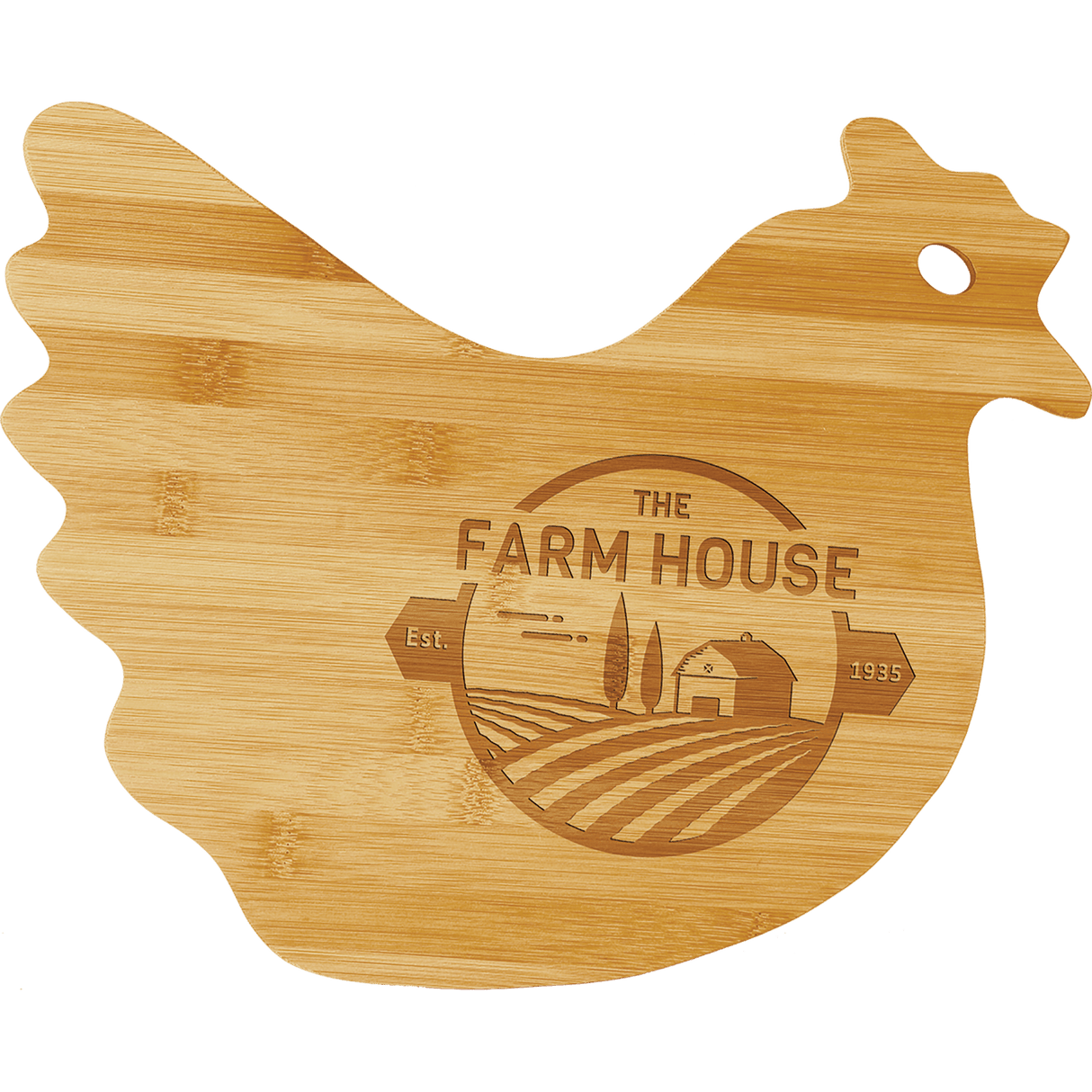 Bamboo Hen Cutting Board-AKD Ink