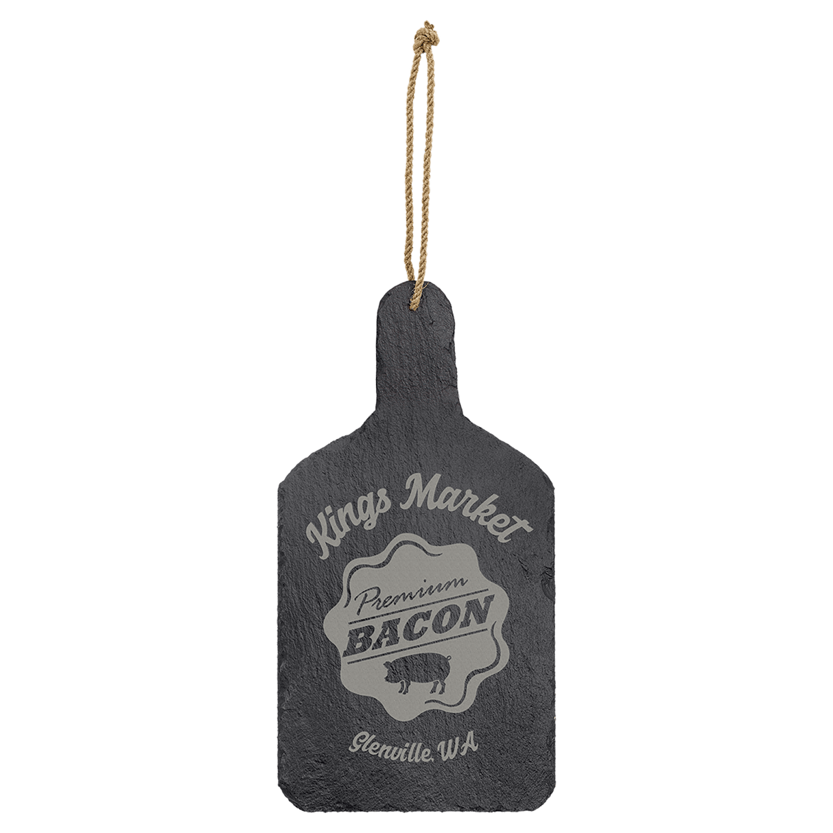 Rectangle Slate Cutting Board with Hanger String-AKD Ink