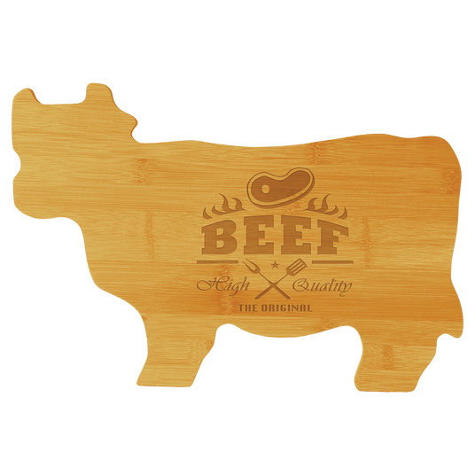 Bamboo Cow Cutting Board-AKD Ink