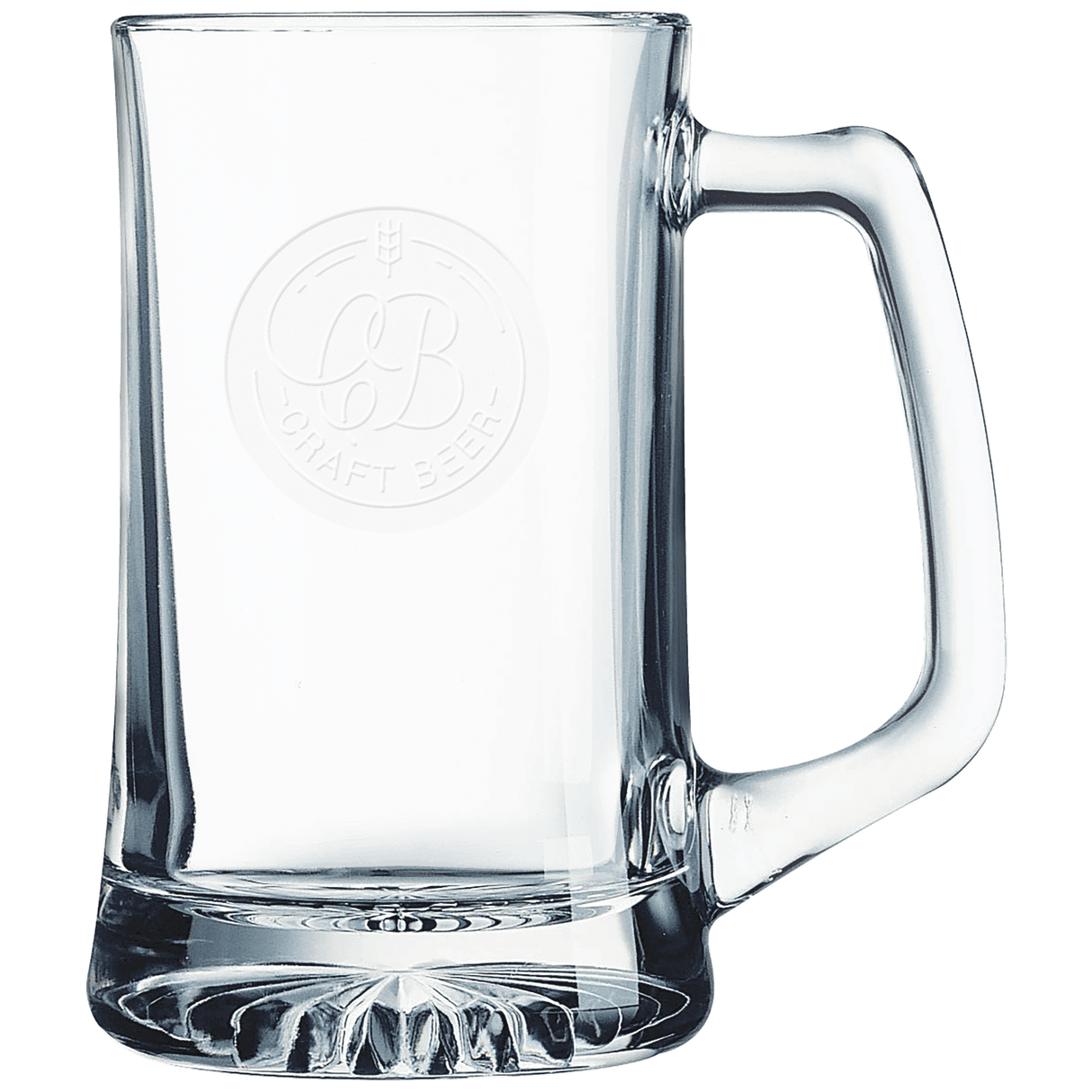 Polar Camel Glass Beer Mug with Handle-AKD Ink