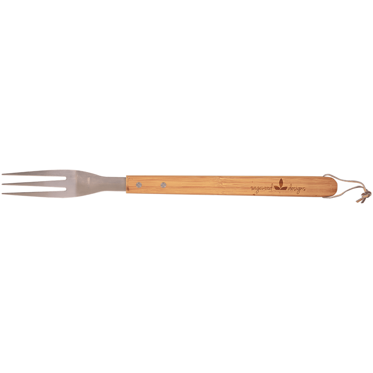 Stainless Steel BBQ Fork with Bamboo Handle-AKD Ink