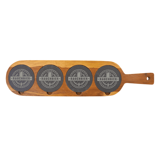 Acacia Wood with Slate Serving Board-AKD Ink