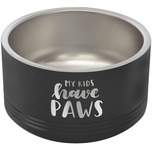 18 oz. Polar Camel Powder Coated Stainless Steel Dog Bowl-AKD Ink