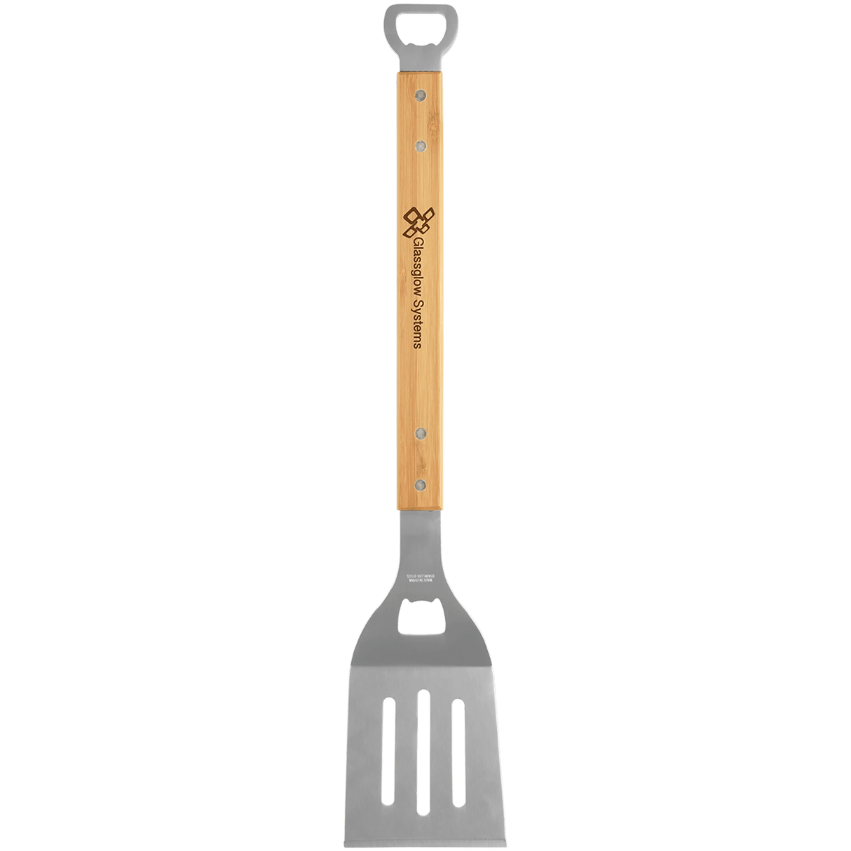 Bamboo Barbeque Spatula with Bottle Opener-AKD Ink