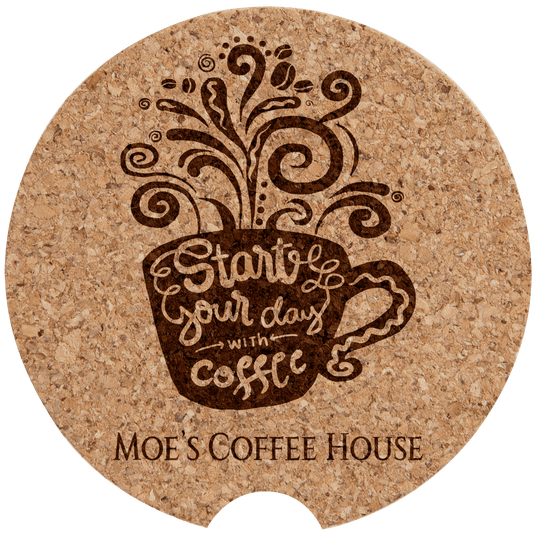 Cork Car Coaster-AKD Ink