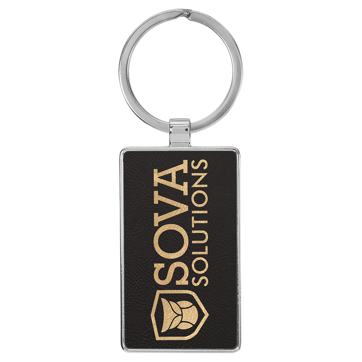 Rectangle Keychain with Metal Frame-AKD Ink