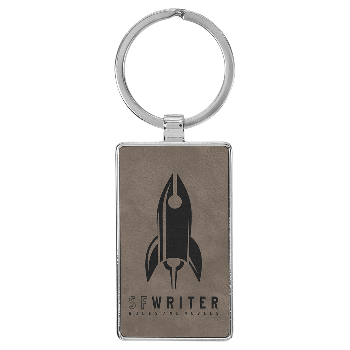 Rectangle Keychain with Metal Frame-AKD Ink