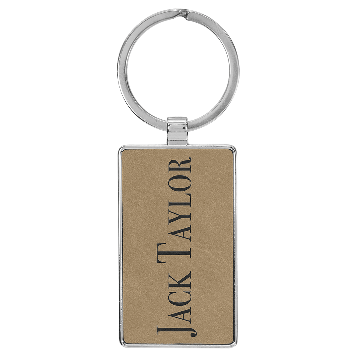 Rectangle Keychain with Metal Frame-AKD Ink