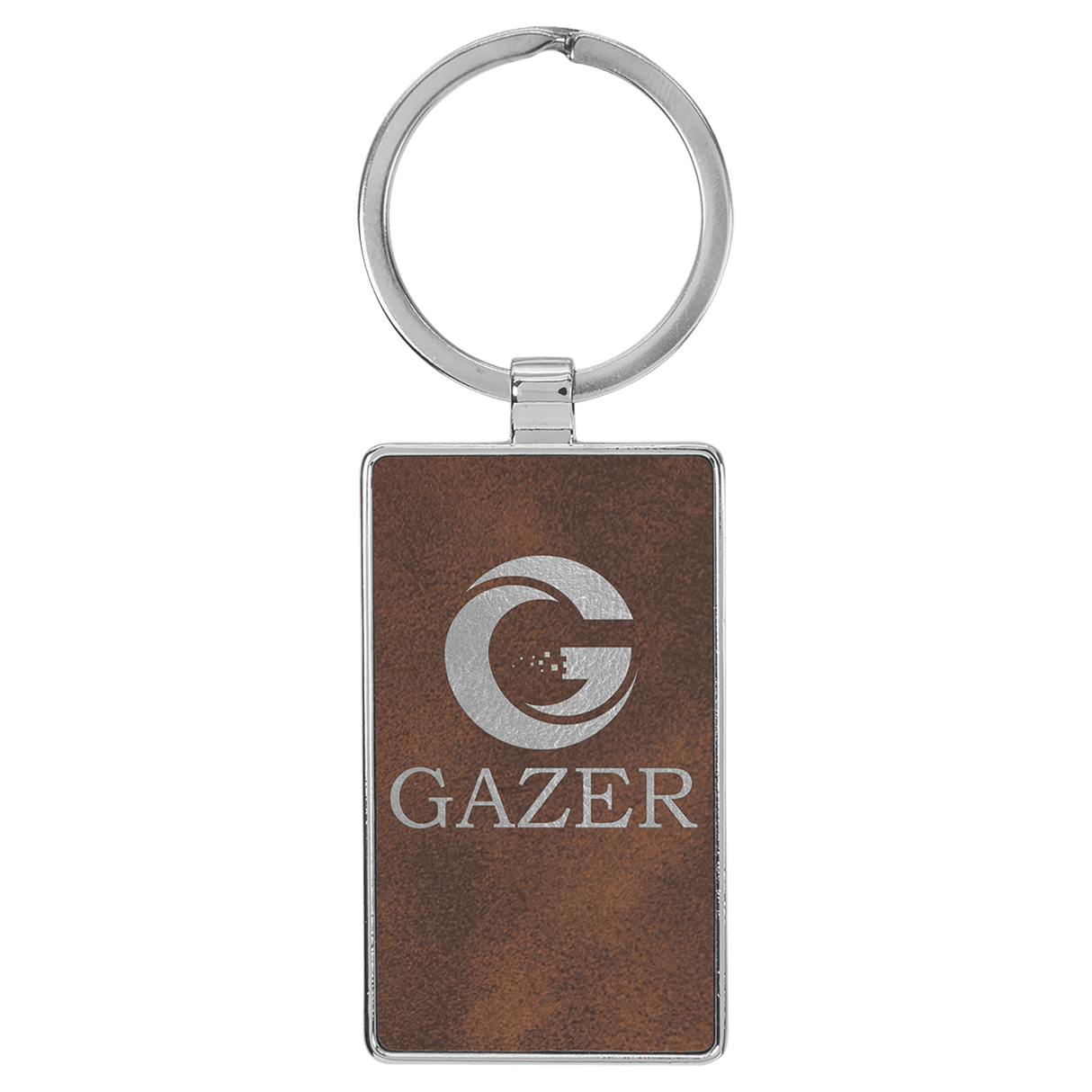 Rectangle Keychain with Metal Frame-AKD Ink