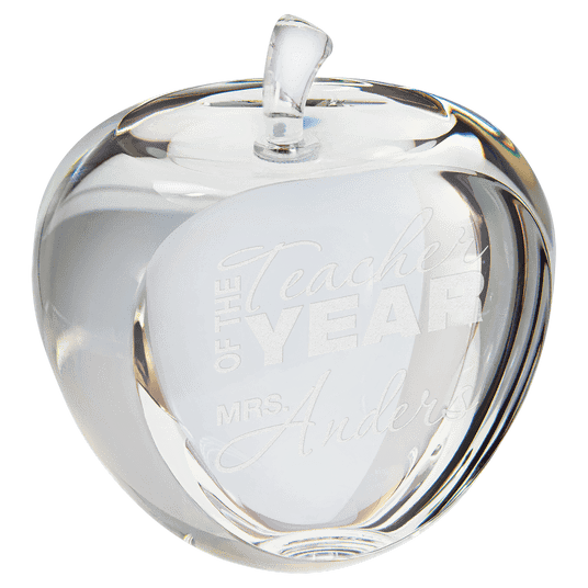 Crystal Apple with Flat Face-AKD Ink