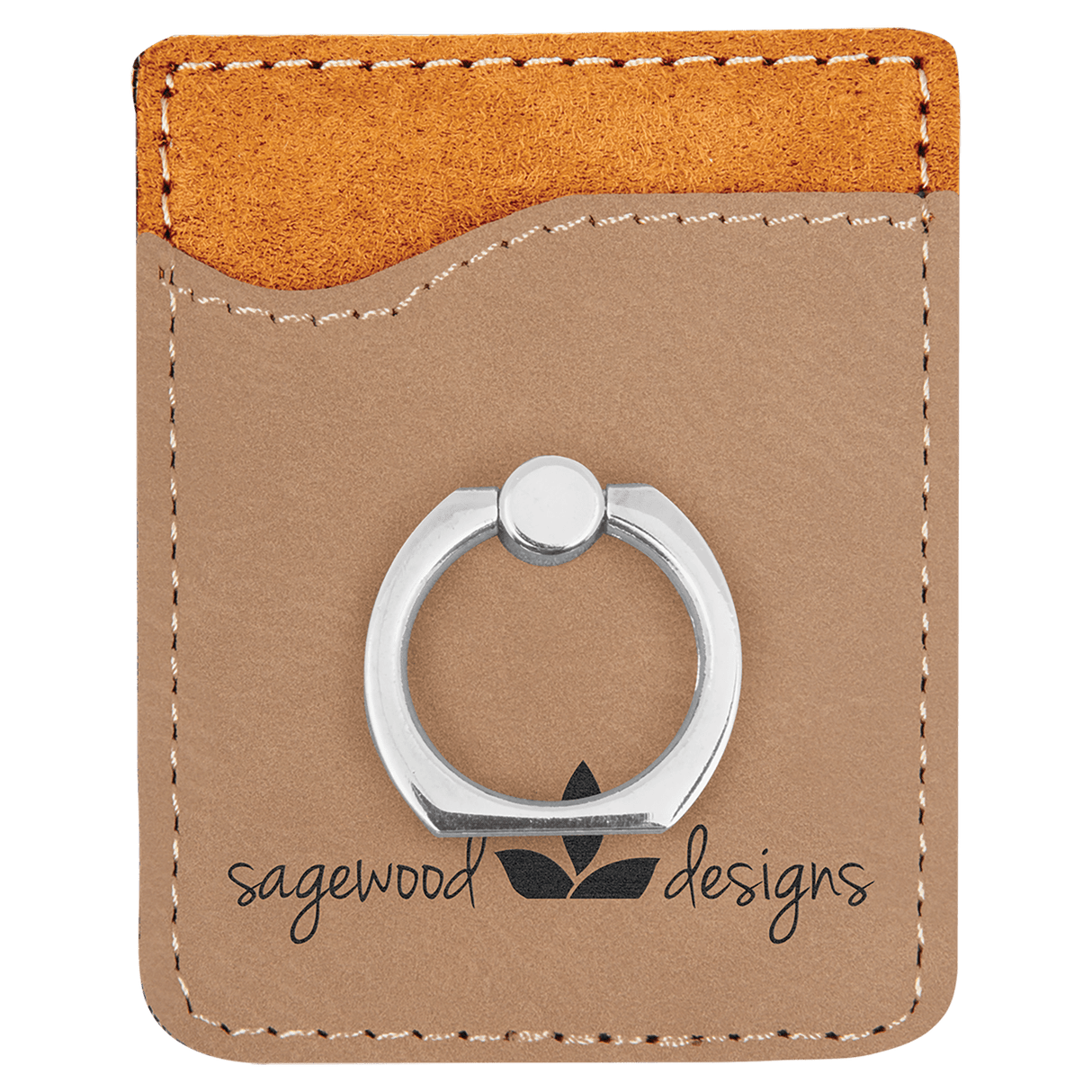Phone Wallet with Silver Ring-AKD Ink