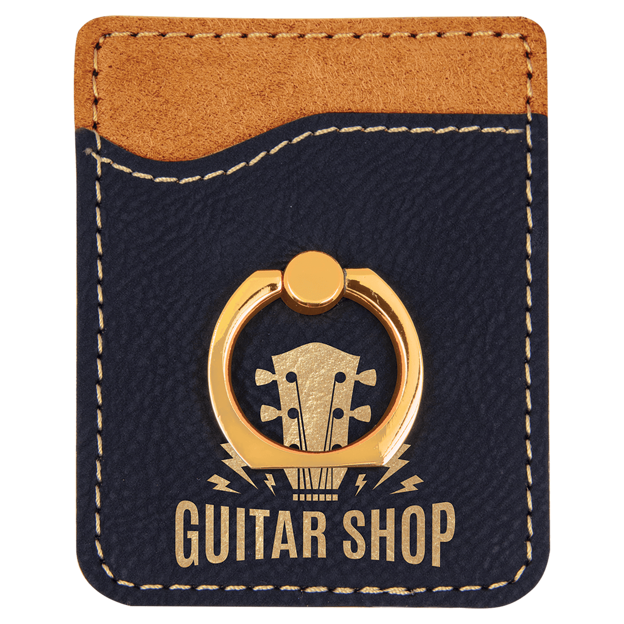 Phone Wallet with Gold Ring-AKD Ink